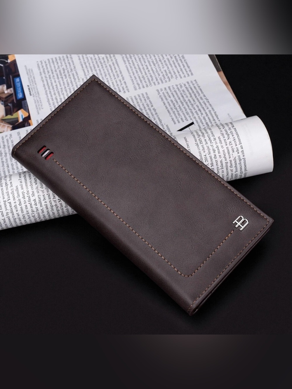 Leather Checkbook Cover For Men & Women Checkbook Holder Wallet RFID Blocking